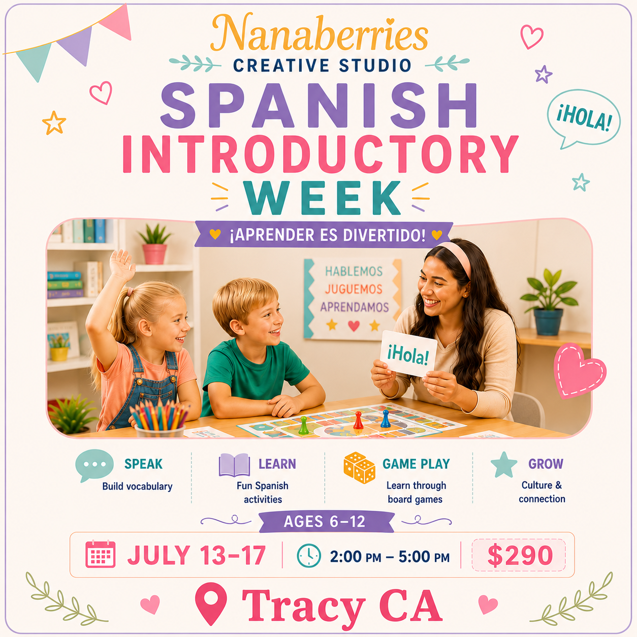 Spanish Introductory Week - July 13-17 TRACY