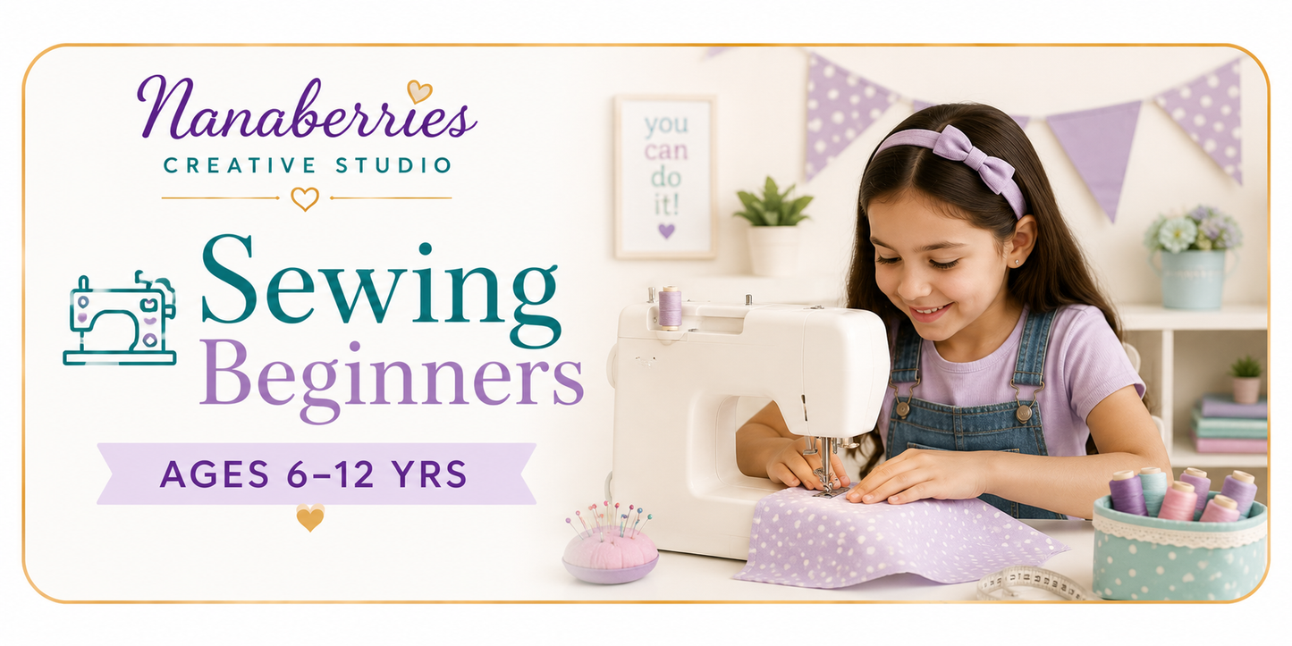 Sewing 1 (Ages 6-12) TUE 11AM– TRACY