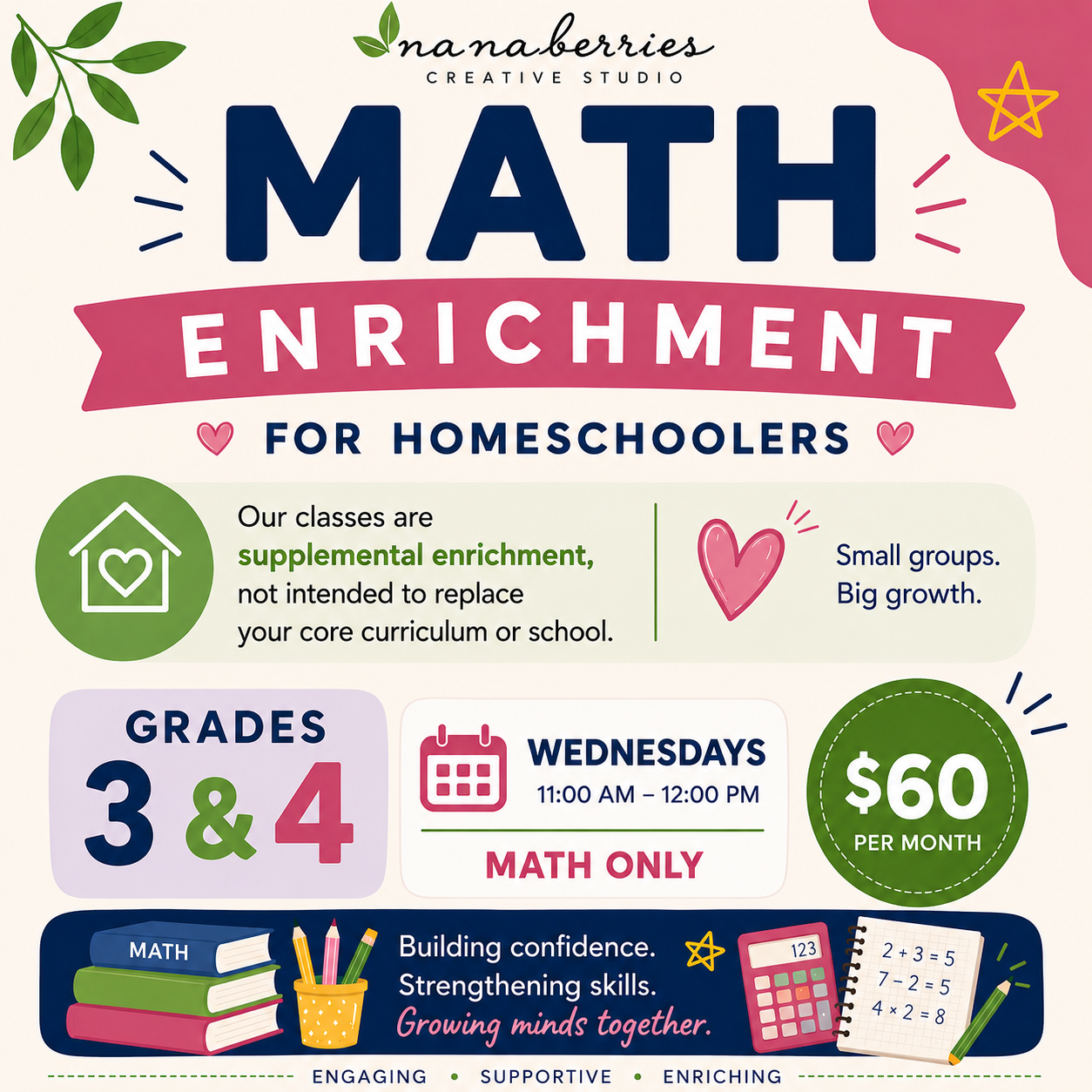 MATH ENRICHMENT 3&4 grade