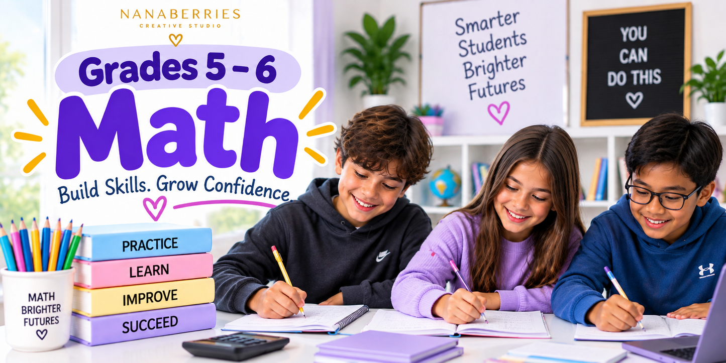 MATH GRADE 5-6, Session 1 SAT 11-11:45AM
