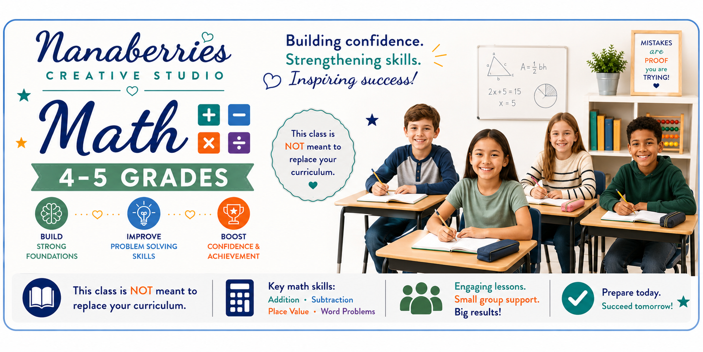 MATH 4&5 GRADE - TUE 9AM