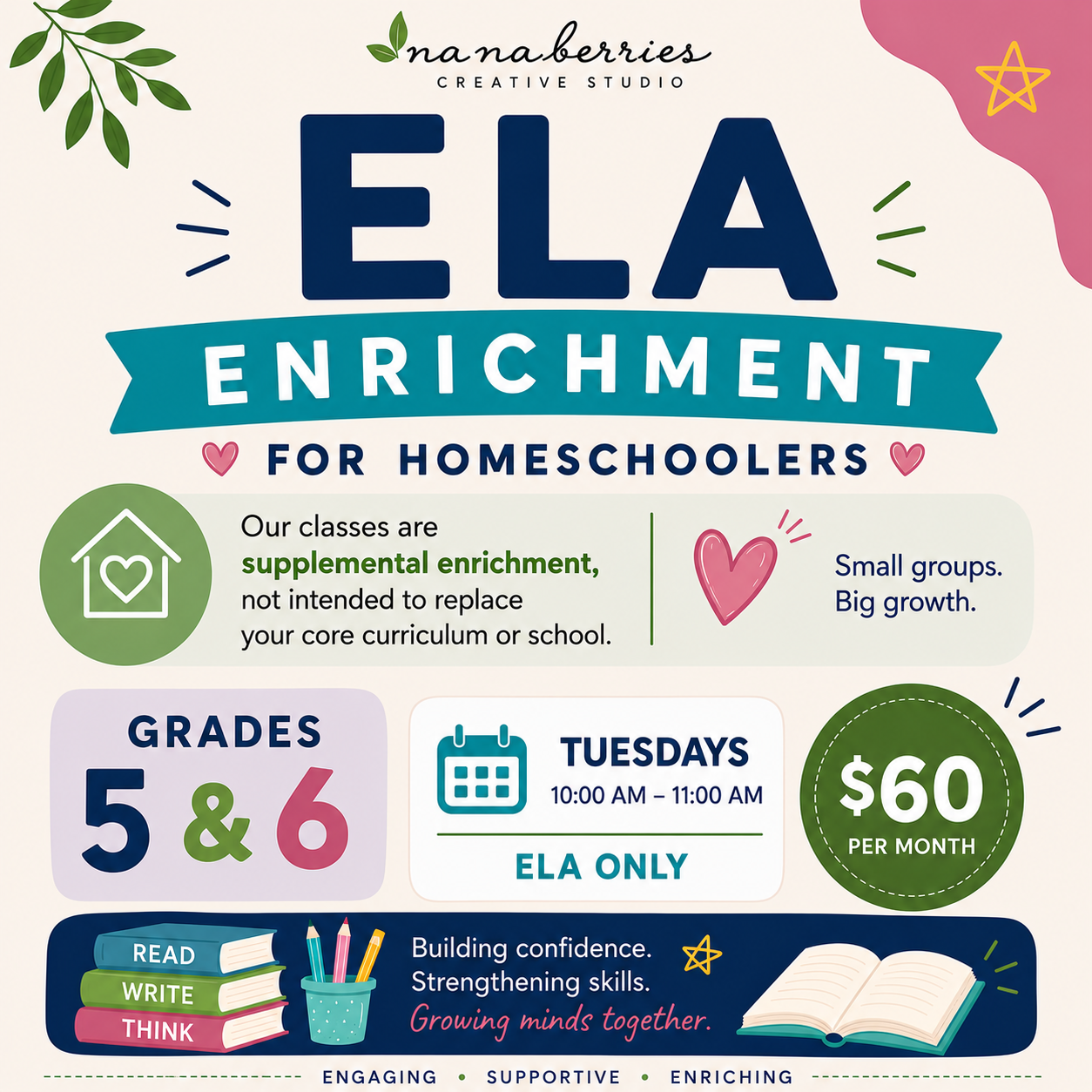 ELA ENRICHMENT 5&6 grade