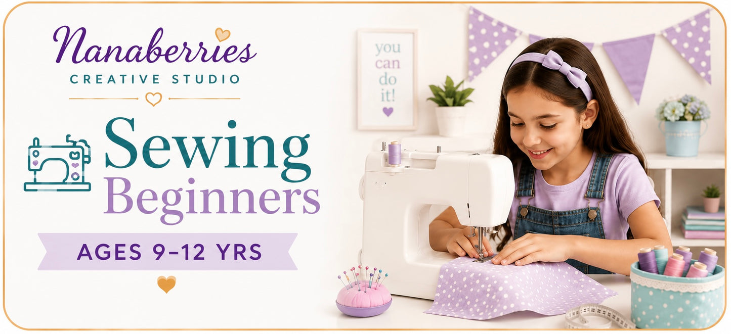 Sewing 1 (Ages 9-12) TUE 10AM– TRACY