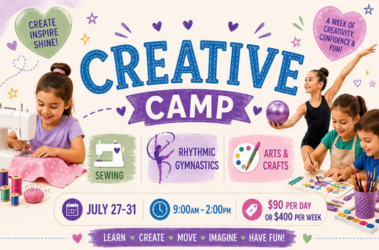 Creative Camp - Ages 6-12, July 27-31 TRACY - $90/day or $400/week