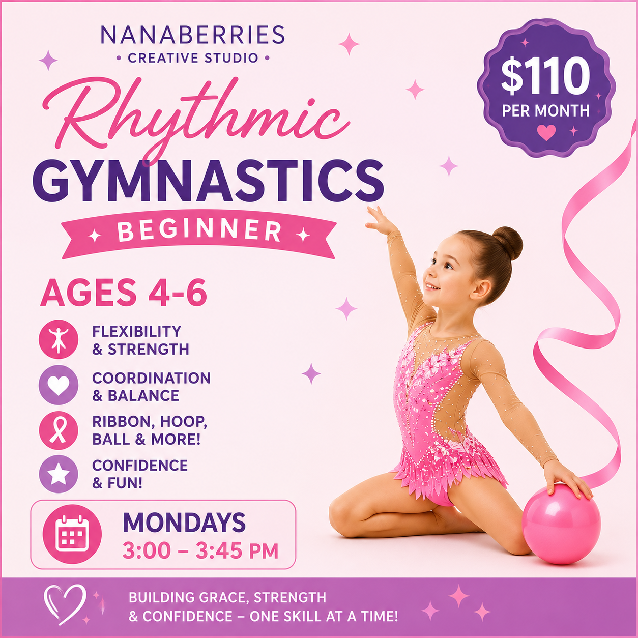 Rhythmic Gymnastics 4-6yr olds