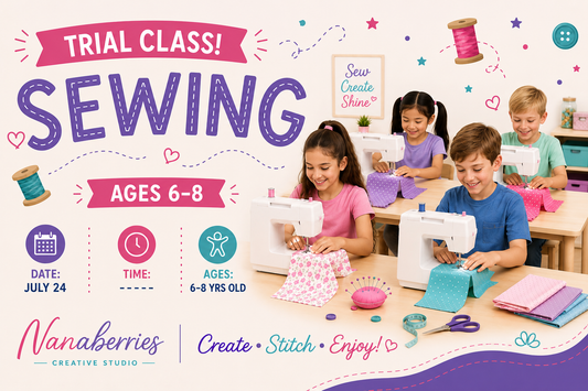 Sewing Trial Class (Ages 6-8) FRI 4:00PM