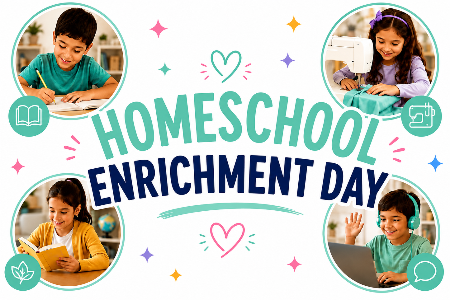 HOMESCHOOL ENRICHMENT DAY 2&3 GRADE -MON 9AM-12:45PM