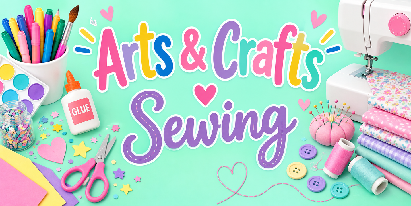 Arts & Crafts /Sewing 1 (Ages 6-12) MON -10-10:45AM TRACY